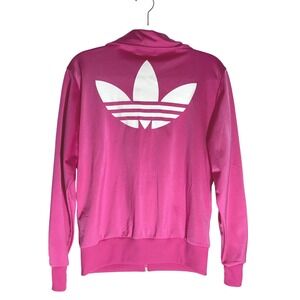 Adidas hot pink track suit 2 PC set Jacket sz LRG Pants sz MED. MINT COND